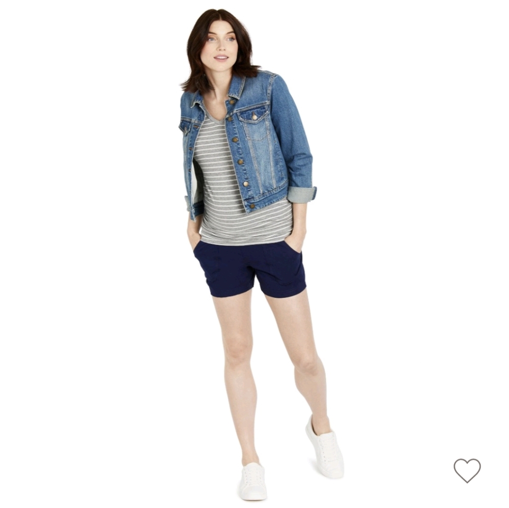 NWT Motherhood maternity navy shorts